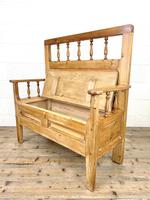 Vintage Pine Settle Bench with Storagev (9 of 10) Vintage Pine Settle Bench with Storagev (9 of 10)