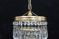 Italian Art Deco Three Tier Crystal Glass Chandelier 1930s (3 of 6) Italian Art Deco Three Tier Crystal Glass Chandelier 1930s (3 of 6)