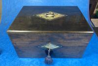 Victorian Ebonised Jewellery Box with Mother of Pearl & Abalone Inlay (12 of 18) Victorian Ebonised Jewellery Box with Mother of Pearl & Abalone Inlay (12 of 18)