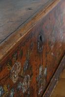 19th century painted pine coffer with floral artwork to the front (8 of 19) 19th century painted pine coffer with floral artwork to the front (8 of 19)