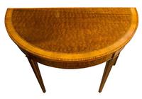 George III Mahogany & Satinwood Card Table (7 of 9) George III Mahogany & Satinwood Card Table (7 of 9)