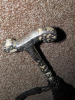 Antique Solid Silver Intricate Detailed Handled Umbrella W/Black Canopy "A.J.H" (8 of 18) Antique Solid Silver Intricate Detailed Handled Umbrella W/Black Canopy "A.J.H" (8 of 18)