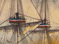 Seascape Oil Painting Naval Frigate Ships Napoleonic War Sea "Battle Trafalgar" (22 of 25) Seascape Oil Painting Naval Frigate Ships Napoleonic War Sea "Battle Trafalgar" (22 of 25)