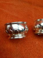 Antique Sterling Silver Hallmarked Heavy Salts & Liners 1924, Oldfield Ltd, Birmingham (9 of 12) Antique Sterling Silver Hallmarked Heavy Salts & Liners 1924, Oldfield Ltd, Birmingham (9 of 12)