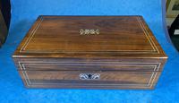 William IV Rosewood & Mother of Pearl Writing Slope (2 of 14) William IV Rosewood & Mother of Pearl Writing Slope (2 of 14)