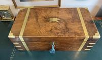 Victorian Brass-bound Walnut Writing Slope with Secret Drawers (10 of 39) Victorian Brass-bound Walnut Writing Slope with Secret Drawers (10 of 39)
