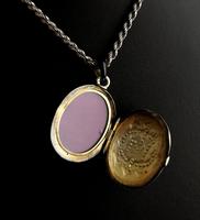 Victorian Mourning Locket, Black Enamel & Seed Pearl (8 of 13) Victorian Mourning Locket, Black Enamel & Seed Pearl (8 of 13)