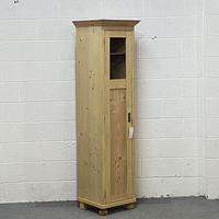Tall Slim Partly Glazed Old Pine Cupboard (4 of 5) Tall Slim Partly Glazed Old Pine Cupboard (4 of 5)