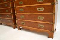 Pair of Yew Wood Military Campaign Style Chests (7 of 14) Pair of Yew Wood Military Campaign Style Chests (7 of 14)