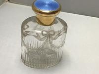 Silver Gilt and Blue Enamel Perfume Bottle (2 of 5) Silver Gilt and Blue Enamel Perfume Bottle (2 of 5)