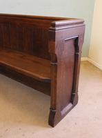 Antique Oak Hall Bench Pew Settle (3 of 12) Antique Oak Hall Bench Pew Settle (3 of 12)