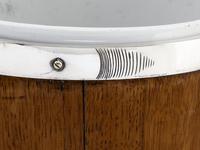 Late Victorian Oak and Silver Plated Ice Pail with Porcelain Liner (2 of 6) Late Victorian Oak and Silver Plated Ice Pail with Porcelain Liner (2 of 6)