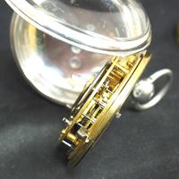 Antique Silver Pair Case Pocket Watch Fusee Lever Escapement Key Wind Enamel Dial Nice (5 of 6) Antique Silver Pair Case Pocket Watch Fusee Lever Escapement Key Wind Enamel Dial Nice (5 of 6)