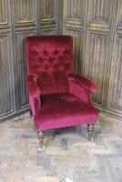 Upholstered Victorian Armchair (5 of 5) Upholstered Victorian Armchair (5 of 5)