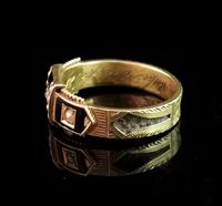 Victorian Diamond Mourning Ring, 15ct Gold, Black Enamel and Pearl, Hairwork (7 of 13) Victorian Diamond Mourning Ring, 15ct Gold, Black Enamel and Pearl, Hairwork (7 of 13)