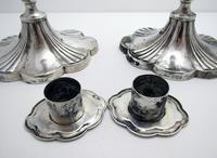 Pair of Antique 1903 Edwardian Solid Sterling Silver Candlesticks Candle Holders. English Sheffield (4 of 10) Pair of Antique 1903 Edwardian Solid Sterling Silver Candlesticks Candle Holders. English Sheffield (4 of 10)