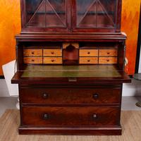 Tall Antique Secretaire Bureau Bookcase Astragal Glazed Mahogany Library Cabinet (9 of 13) Tall Antique Secretaire Bureau Bookcase Astragal Glazed Mahogany Library Cabinet (9 of 13)