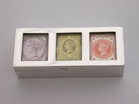Victorian Silver Triple Compartment Stamp Box (2 of 15) Victorian Silver Triple Compartment Stamp Box (2 of 15)