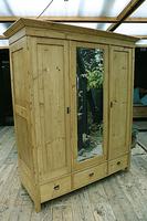 Superb! Old Triple Door 'Knock Down' Pine Combination Wardrobe - We Deliver! (6 of 11) Superb! Old Triple Door 'Knock Down' Pine Combination Wardrobe - We Deliver! (6 of 11)