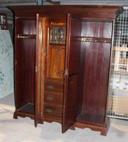 Large Art Nouveaux Mahogany Compactum Wardrobe (6 of 6) Large Art Nouveaux Mahogany Compactum Wardrobe (6 of 6)