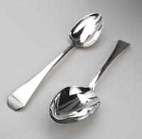 Good Pair of Antique Georgian Solid Silver Serving Table Spoons - London 1814 (3 of 6) Good Pair of Antique Georgian Solid Silver Serving Table Spoons - London 1814 (3 of 6)