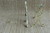 Pair of Edwardian Brass Fire-dogs Fire Irons Rest Andirons c.1905 (3 of 6) Pair of Edwardian Brass Fire-dogs Fire Irons Rest Andirons c.1905 (3 of 6)