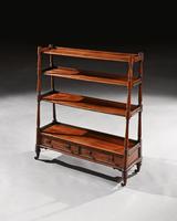 Fine Late Regency Mahogany Waterfall Open Bookcase (8 of 8) Fine Late Regency Mahogany Waterfall Open Bookcase (8 of 8)