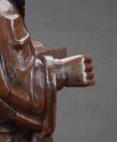 Decorative & Rare Complete Carved Walnut Sculpture of Hieronymus with the Lion (6 of 12) Decorative & Rare Complete Carved Walnut Sculpture of Hieronymus with the Lion (6 of 12)