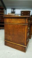 Georgian Style Burr Walnut Pedestal Desk (7 of 10) Georgian Style Burr Walnut Pedestal Desk (7 of 10)