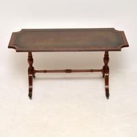 Antique Regency Style Mahogany Leather Topped Coffee Table (8 of 8) Antique Regency Style Mahogany Leather Topped Coffee Table (8 of 8)