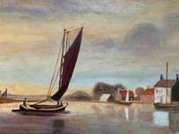 Contemporary, British School - Sailing on the Estuary - Seascape Oil Painting (4 of 11) Contemporary, British School - Sailing on the Estuary - Seascape Oil Painting (4 of 11)
