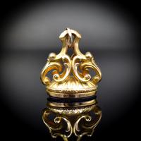 Antique Sardonyx Gold Cased Fob Seal Pendant Charm (5 of 9) Antique Sardonyx Gold Cased Fob Seal Pendant Charm (5 of 9)