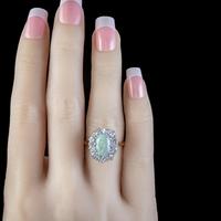 Antique Edwardian Opal Diamond Ring Platinum 18ct Gold 2.80ct Opal 2ct Diamond c.1905 (6 of 7) Antique Edwardian Opal Diamond Ring Platinum 18ct Gold 2.80ct Opal 2ct Diamond c.1905 (6 of 7)