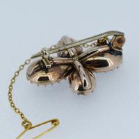 Antique Georgian Foiled Flat Cut Garnet 9ct 9K Yellow Gold Brooch Pin (5 of 6) Antique Georgian Foiled Flat Cut Garnet 9ct 9K Yellow Gold Brooch Pin (5 of 6)