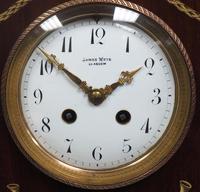 Incredible Solid Mahogany Cased Mantel Clock with Bone Inlay by James Weir (2 of 10) Incredible Solid Mahogany Cased Mantel Clock with Bone Inlay by James Weir (2 of 10)