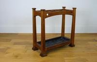 Excellent Arts & Crafts Oak Stick Stand c.1910 (9 of 11) Excellent Arts & Crafts Oak Stick Stand c.1910 (9 of 11)