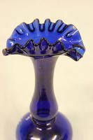 Antique Bristol Blue Glass Vase (4 of 6) Antique Bristol Blue Glass Vase (4 of 6)