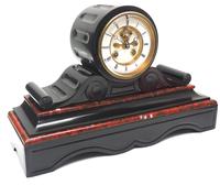 Great French Slate Mantel Clock Drum Case 8 Day Striking Mantle Clock (3 of 11) Great French Slate Mantel Clock Drum Case 8 Day Striking Mantle Clock (3 of 11)