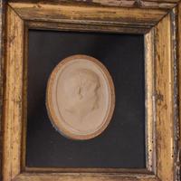 Framed Georgian Plaster Cast Profile Medallion (5 of 5) Framed Georgian Plaster Cast Profile Medallion (5 of 5)