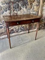 English Georgian Writing Table with Turned Legs (2 of 5) English Georgian Writing Table with Turned Legs (2 of 5)
