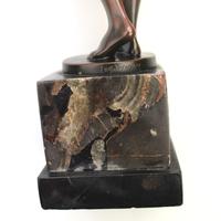 A Good Art Deco Bronze Nude Maiden with Drinking Bowl by Eugene Wagner C.1920 (11 of 11) A Good Art Deco Bronze Nude Maiden with Drinking Bowl by Eugene Wagner C.1920 (11 of 11)
