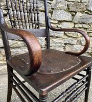Antique American Armchair with Steamed Bentwood Arms (2 of 14) Antique American Armchair with Steamed Bentwood Arms (2 of 14)