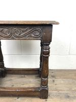 Antique Oak Joint Stool with Carved Detail (10 of 13) Antique Oak Joint Stool with Carved Detail (10 of 13)