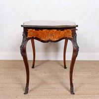 Serpentine Writing Table Louis XVI Style Inlaid Kingwood (13 of 19) Serpentine Writing Table Louis XVI Style Inlaid Kingwood (13 of 19)