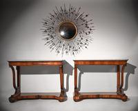 Pair Of Early 19th Century Italian Walnut And Marble Top Console Tables (10 of 10) Pair Of Early 19th Century Italian Walnut And Marble Top Console Tables (10 of 10)