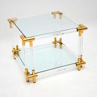 1970’s Pair of Vintage Acrylic & Glass Side Tables (7 of 11) 1970’s Pair of Vintage Acrylic & Glass Side Tables (7 of 11)