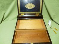 Triple Fold Rosewood Writing Box - Secret Drawers - Unusual Hinges c.1825 (14 of 17) Triple Fold Rosewood Writing Box - Secret Drawers - Unusual Hinges c.1825 (14 of 17)