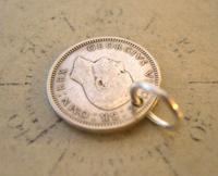 Vintage Pocket Watch Chain Fob 1939 WW2 Lucky Silver Three Pence Old 3d Coin Fob (4 of 5) Vintage Pocket Watch Chain Fob 1939 WW2 Lucky Silver Three Pence Old 3d Coin Fob (4 of 5)
