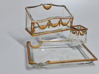 19thc Antique French Gilt Bronze Ormolu & Cut Crystal Desk Set - Letter Rack Holder, Pen / Note Tray & Pot (2 of 17) 19thc Antique French Gilt Bronze Ormolu & Cut Crystal Desk Set - Letter Rack Holder, Pen / Note Tray & Pot (2 of 17)