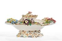 Mid 19th Century Porcelain Flower Encrusted Inkwell (2 of 4) Mid 19th Century Porcelain Flower Encrusted Inkwell (2 of 4)